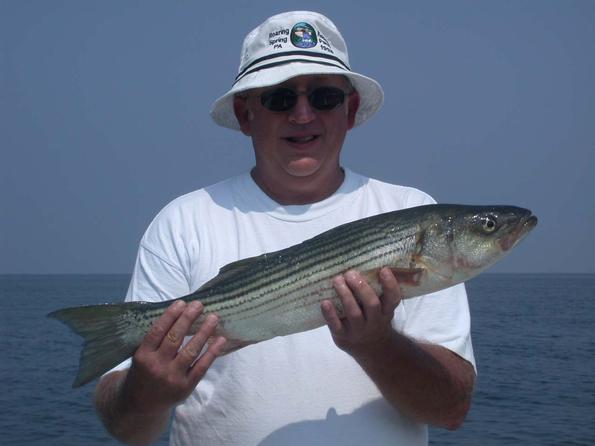 Gary had a good fight with this beauty of a striper!