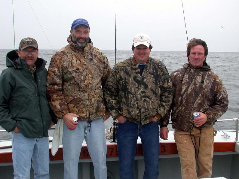 L-R Cliff "flyrodder" Ake, Tim Gutshall, Vince Villano, Lynn Hildebrande